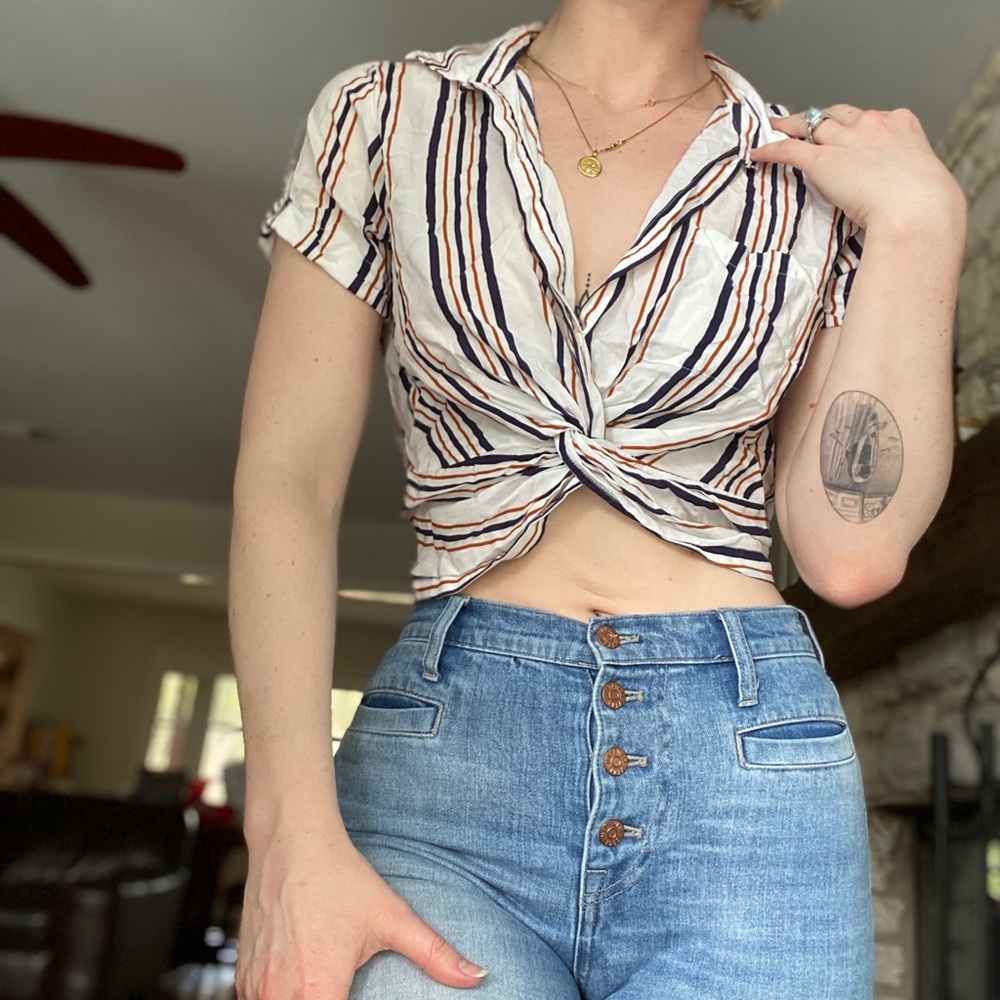 Forever 21 70s-Style Crop Top
